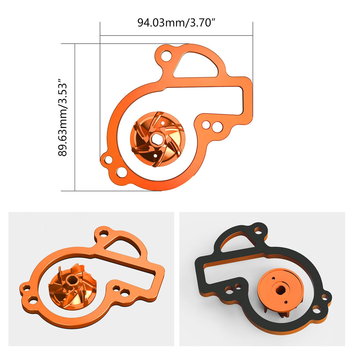 Oversized Water Pump Impeller Kit For KTM 500 EXC-F 2017-2024