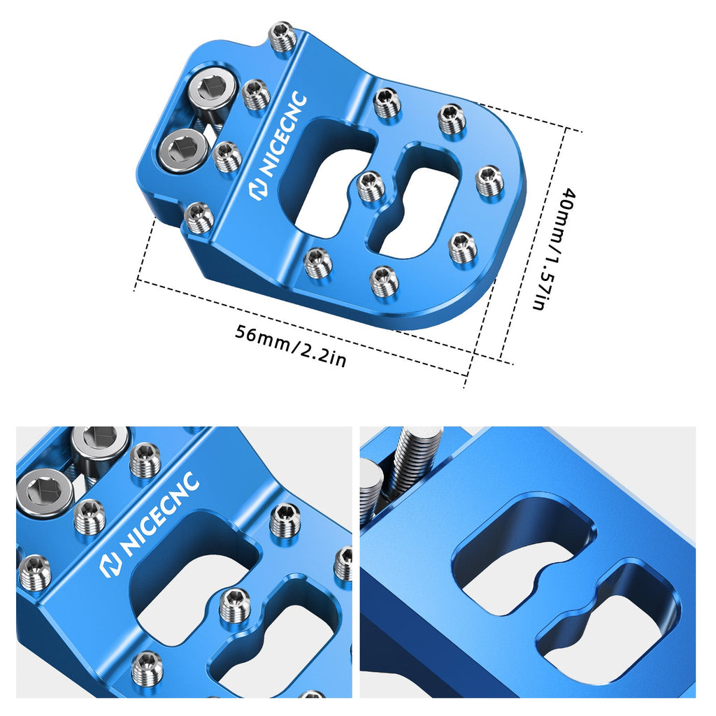 Dual Control Stepped Rear Brake Pedal Pad Tip For KTM 125-530 390 790 890 ADV 690 Enduro R
