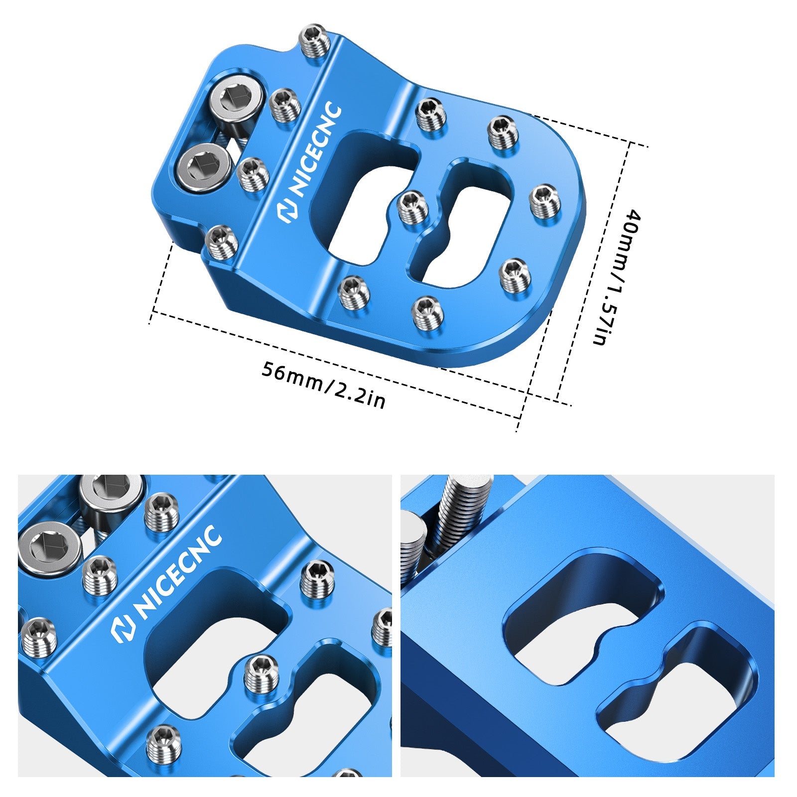 Dual Control Stepped Rear Brake Pedal Pad Tip For KTM 125-530 390 790 890 ADV 690 Enduro R
