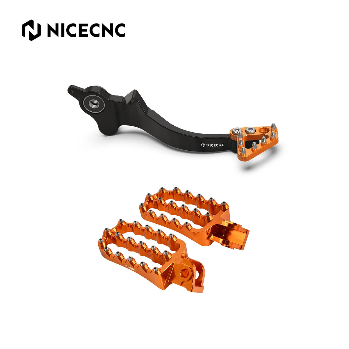 Rear Brake Pedal Lever + Enlarged Foot Pegs For KTM 690 Enduro SMC R 2011-2018