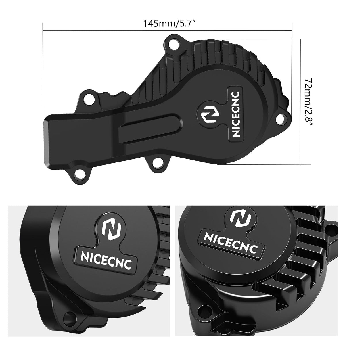 Finned Water Pump Cover Guard For Husqvarna 701 Enduro SM 2016–2025