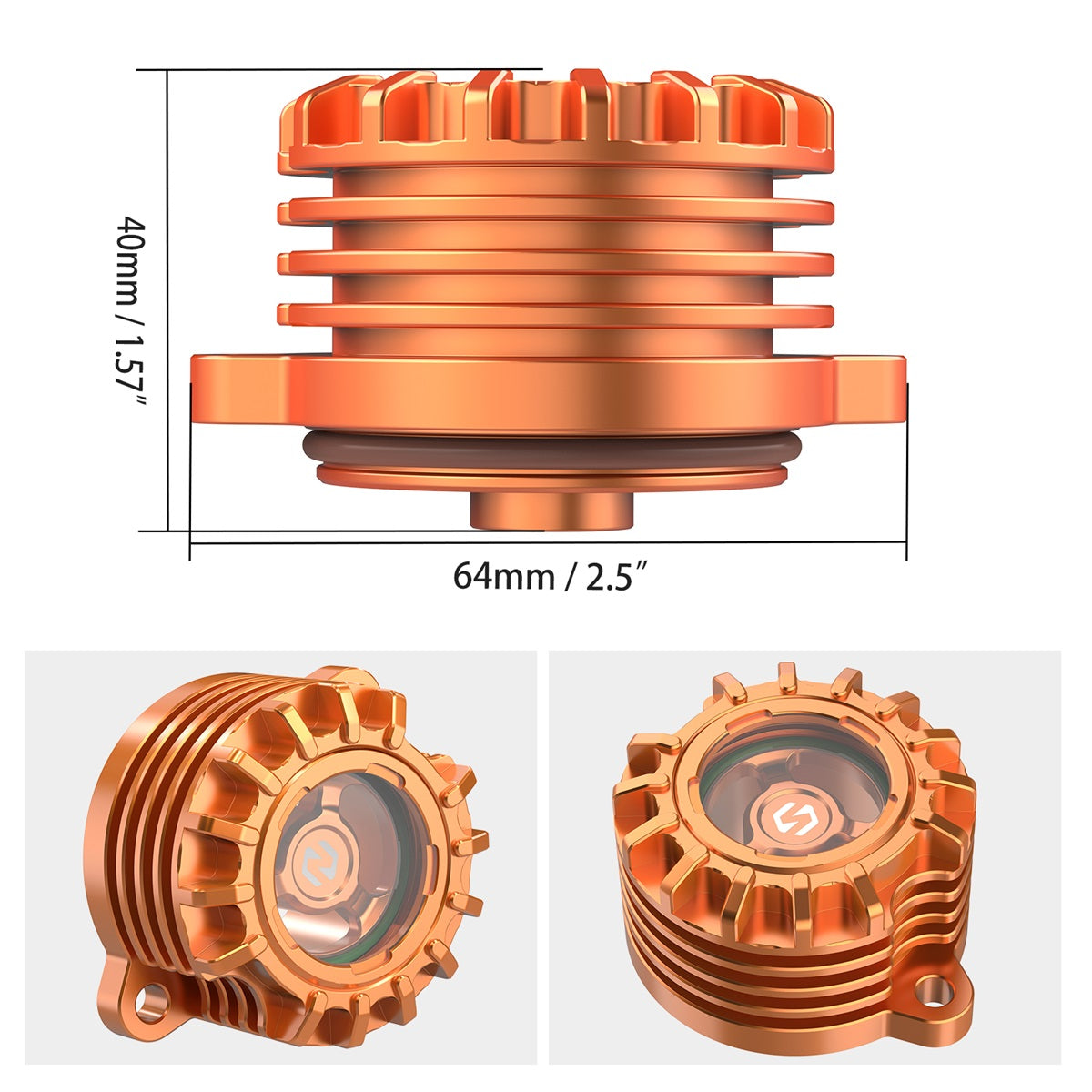 CNC Aluminum Oil Filter Cover w/Cooling Fins For Husqvarna 701 Enduro SM 2016-2024