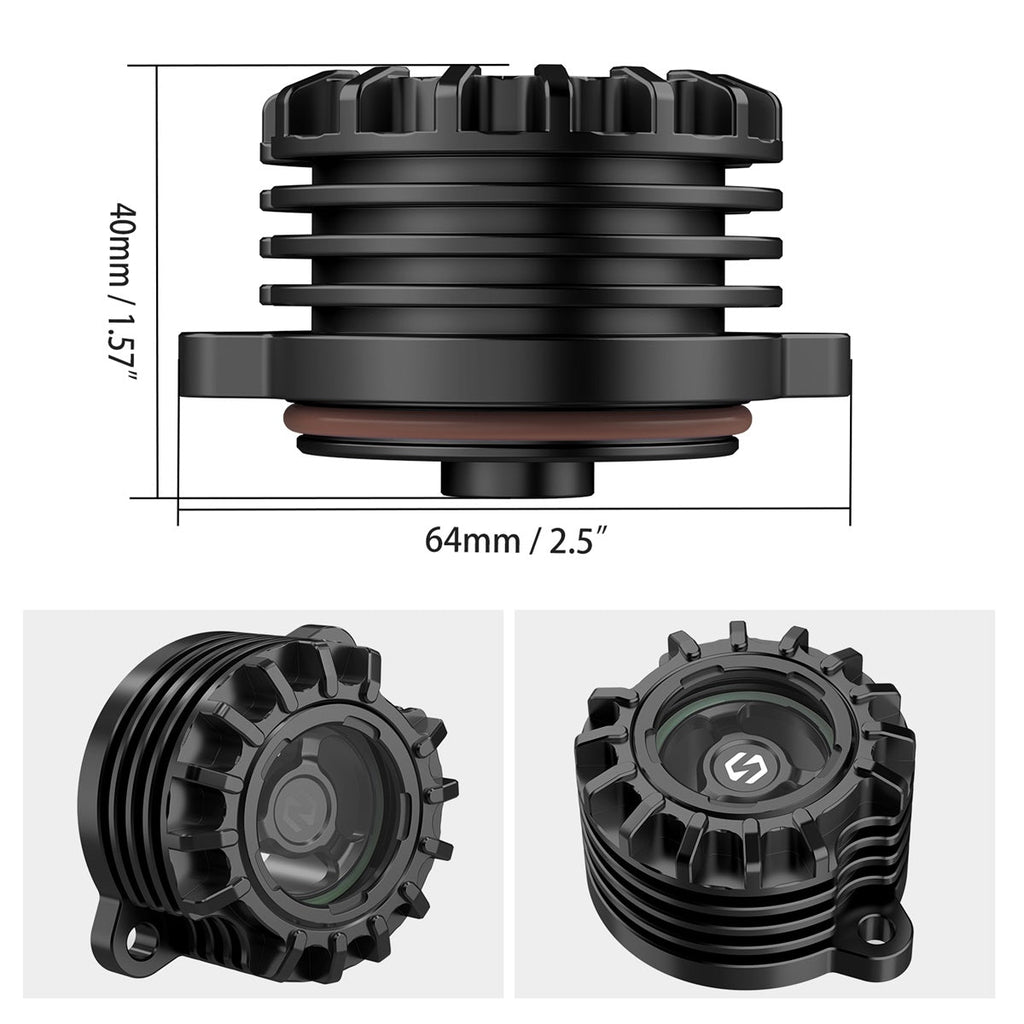 CNC Aluminum Oil Filter Cover w/Cooling Fins For Husqvarna 701 Enduro SM 2016-2024