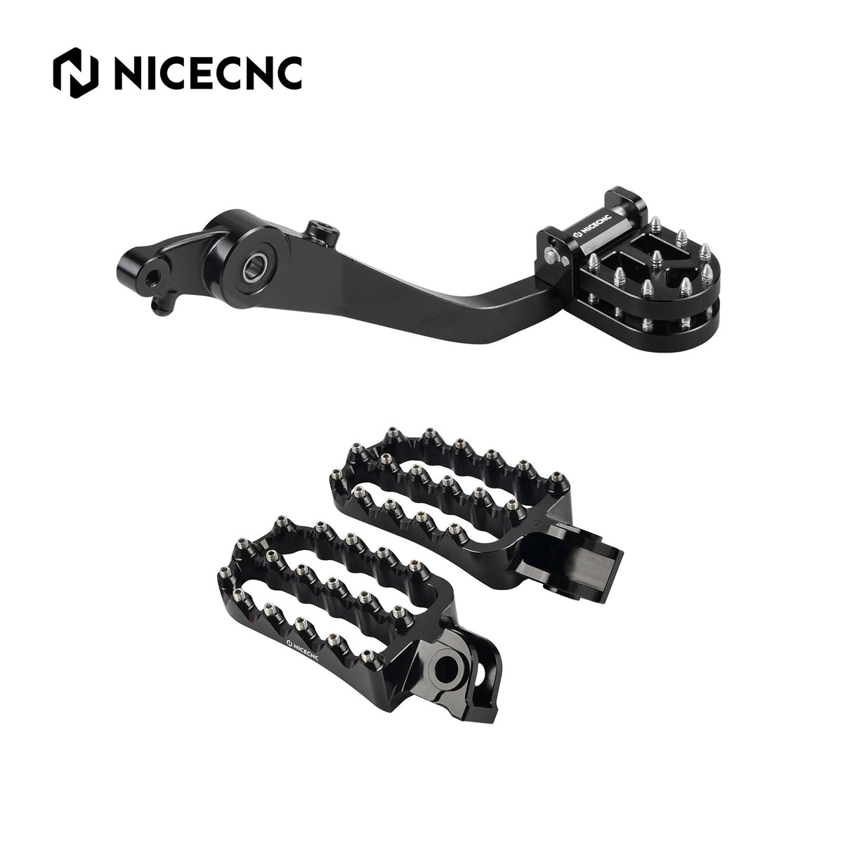 Enlarged Foot Pegs + Adjustable Rear Foot Brake Pedal For Husqvarna Norden 901 22-25