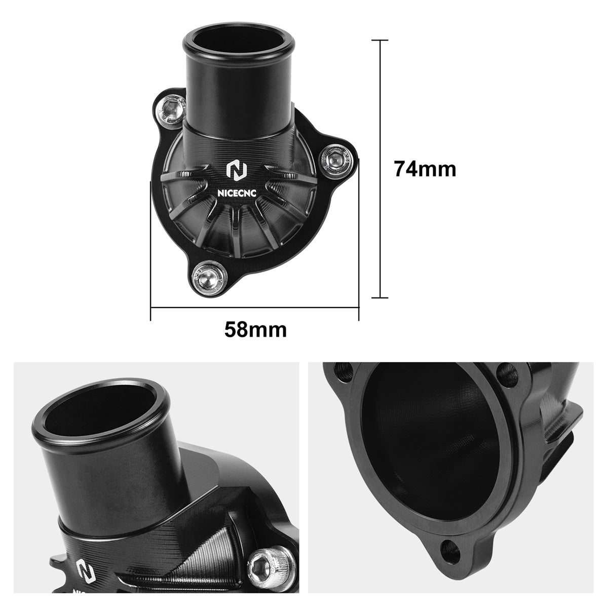Thermostat Housing Cover Water Connection For Husqvarna Norden 901 2022-2025
