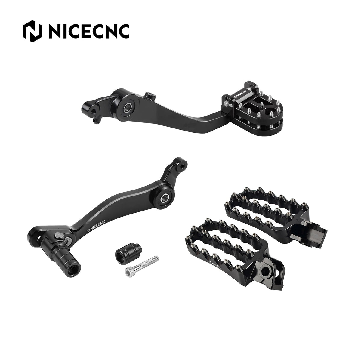Enlarged Foot Pegs + Shift Lever + Dual Rear Brake Pedal For Husqvarna Norden 901 22-25