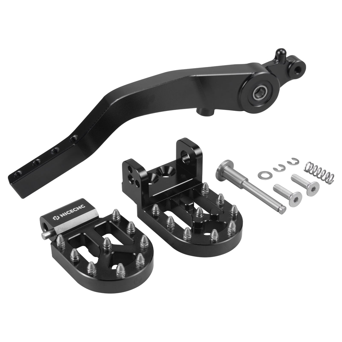 Dual Rear Brake Pedal Lever Assly + Enlarged Foot Pegs For KTM 790 890 Adventure R 21-25