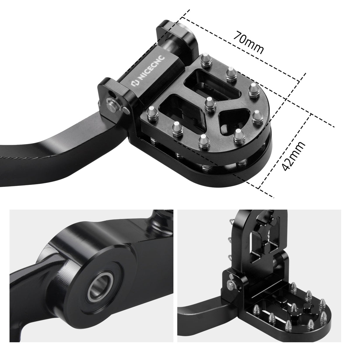 Dual Height Rear Brake Pedal Lever Assly For Husqvarna Norden 901 22-25