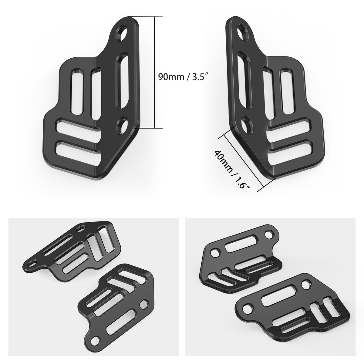 Tie Down Brackets Luggage Rack Side Bag Holders For Husqvarna Norden 901