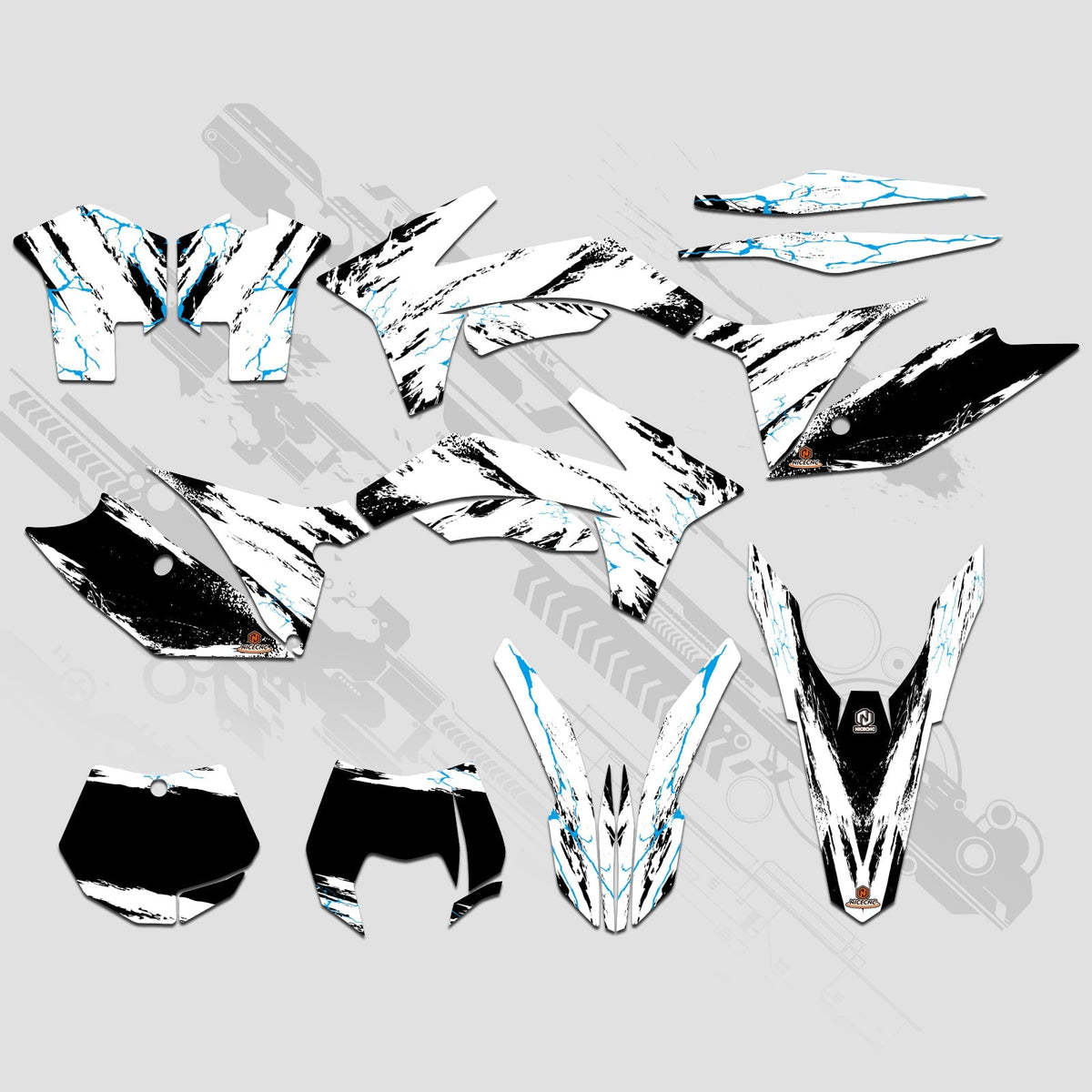 Motorcycle Full Graphics Decals Stickers Set For KTM SX 2011-2012 XCW 2013