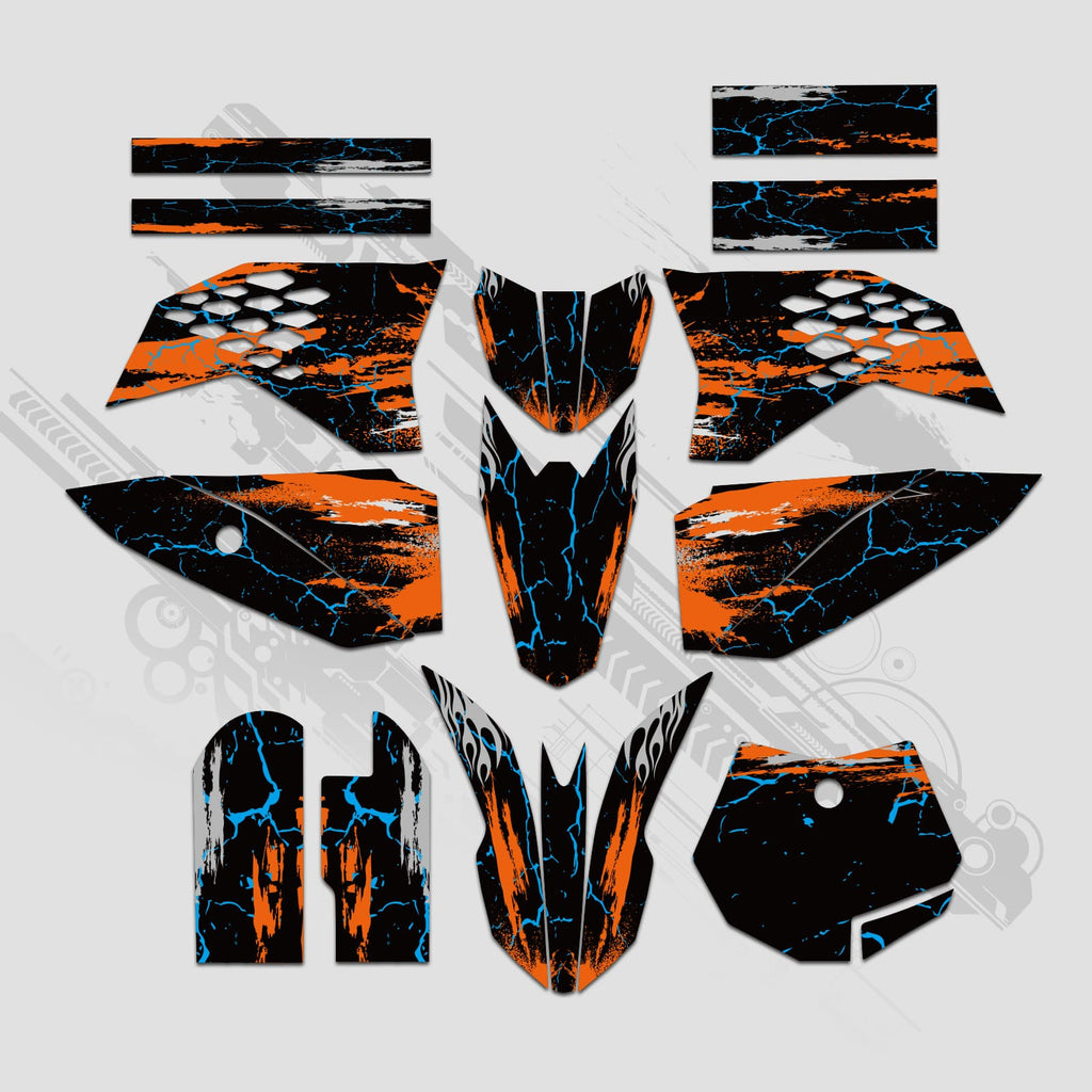 Motorcycle Full Graphics Decals Stickers Set For KTM SX50 2009-2015