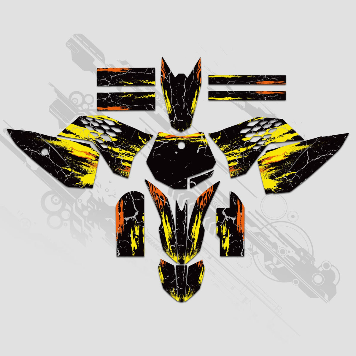 Full Graphics Decals Stickers Kit For KTM SX50 2009-2015