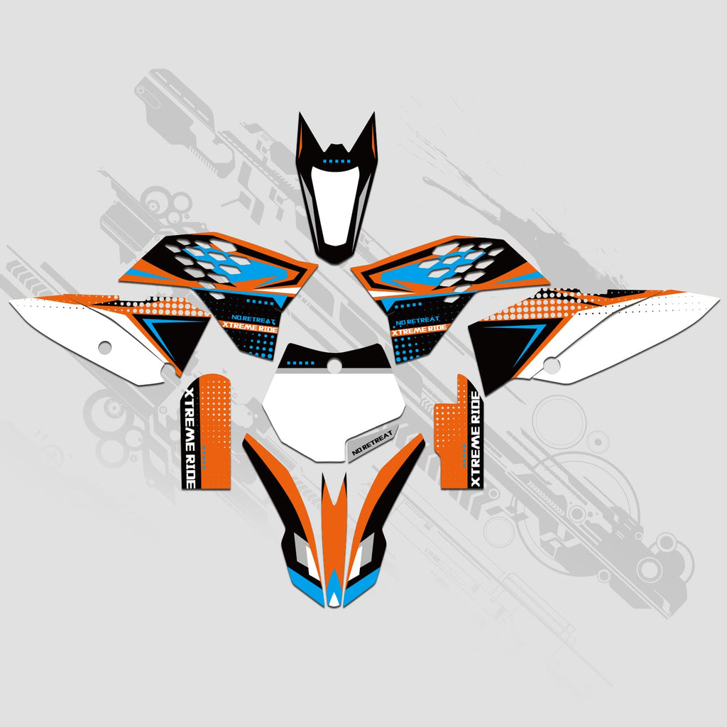 Motorcycle Full Graphics Decals Stickers Set For KTM SX65 2009-2015