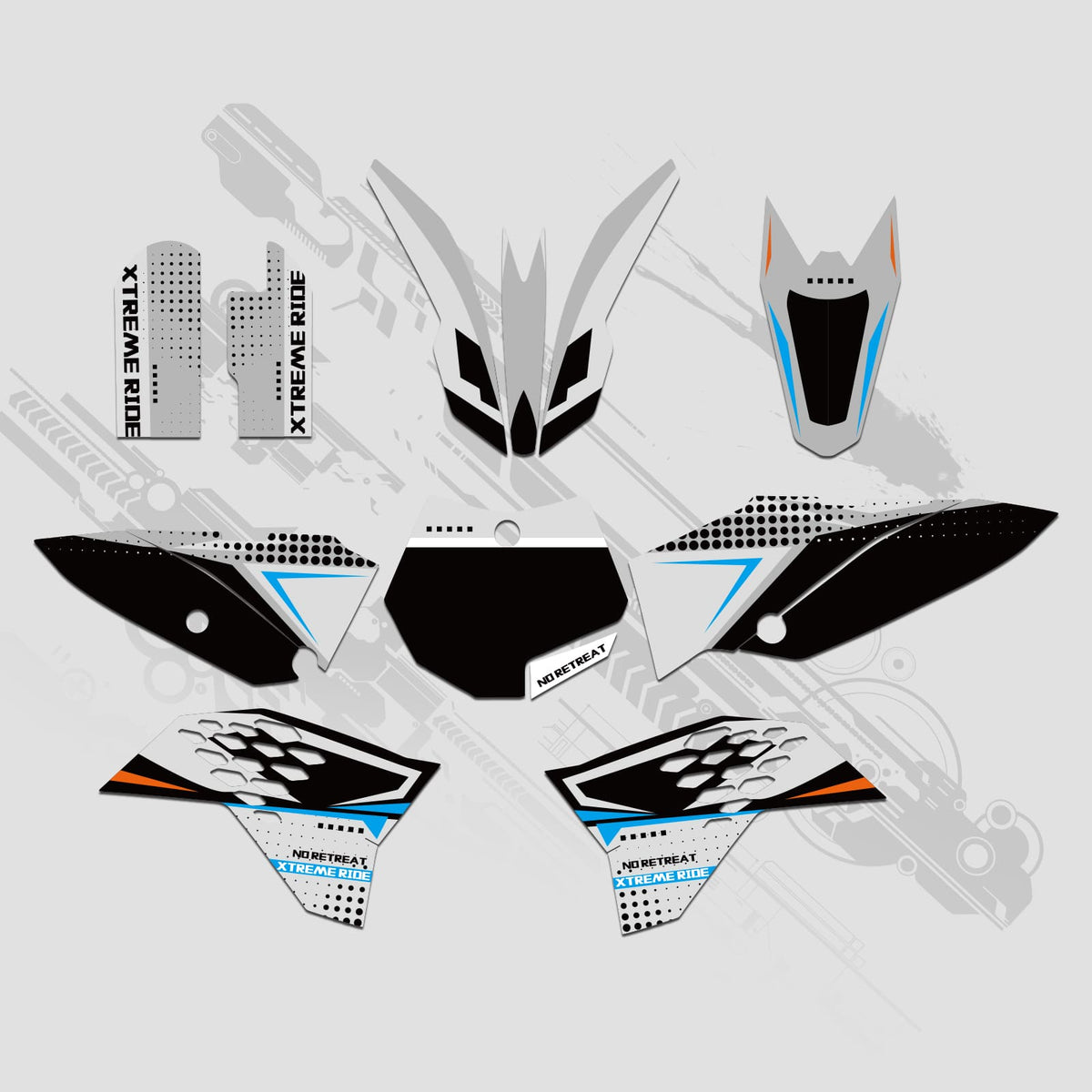 Full Graphics Decals Stickers Kit For KTM SX65 2009-2015