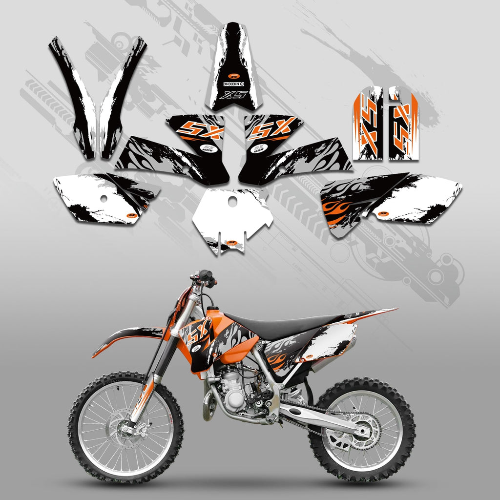 Full Graphics Decals Stickers Kit For KTM SX 85-105 2003-2005