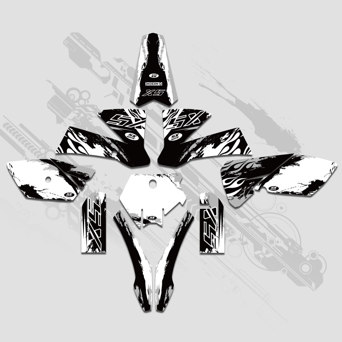 Full Graphics Decals Stickers Kit For KTM SX 85-105 2003-2005