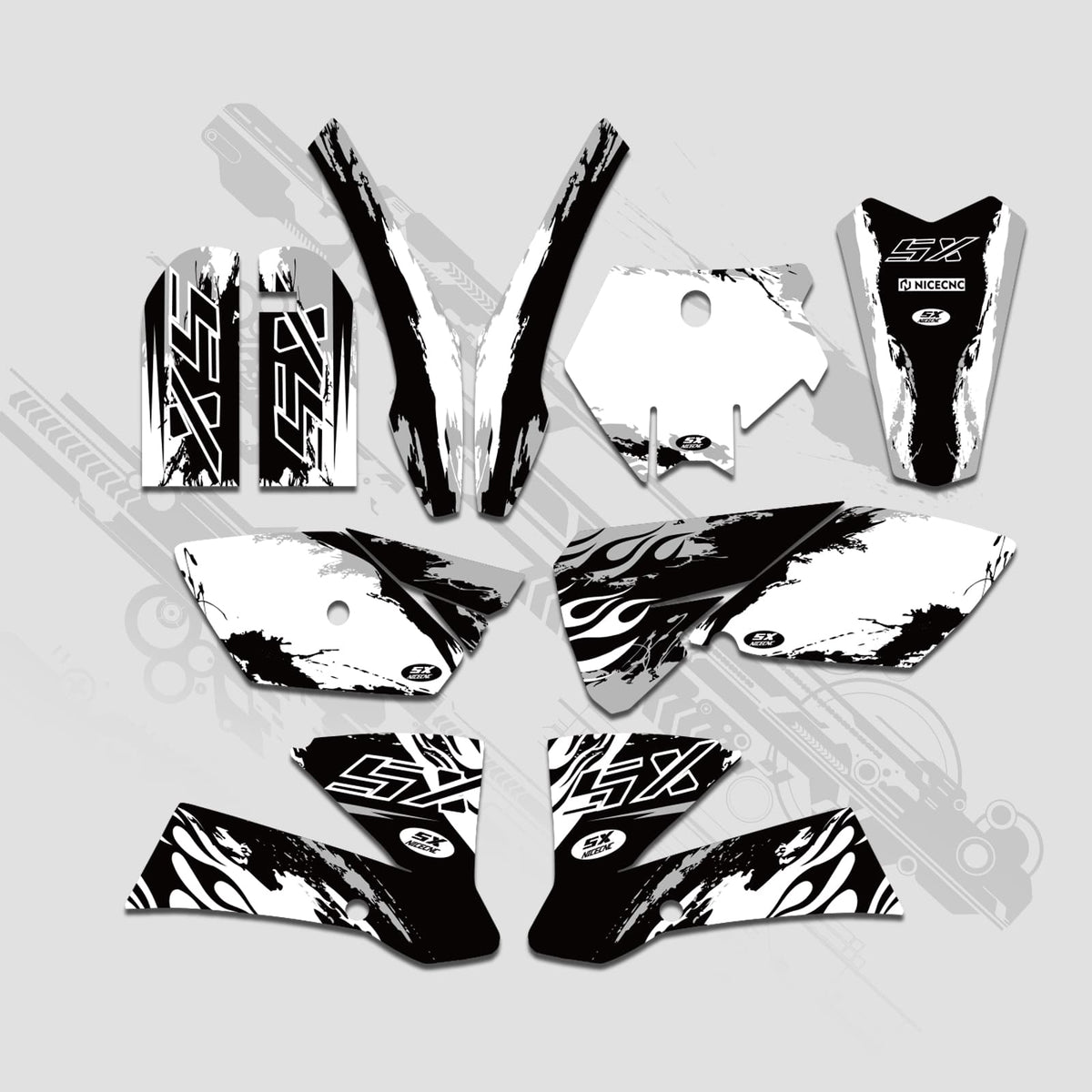 Full Graphics Decals Stickers Kit For KTM SX 85-105 2003-2005
