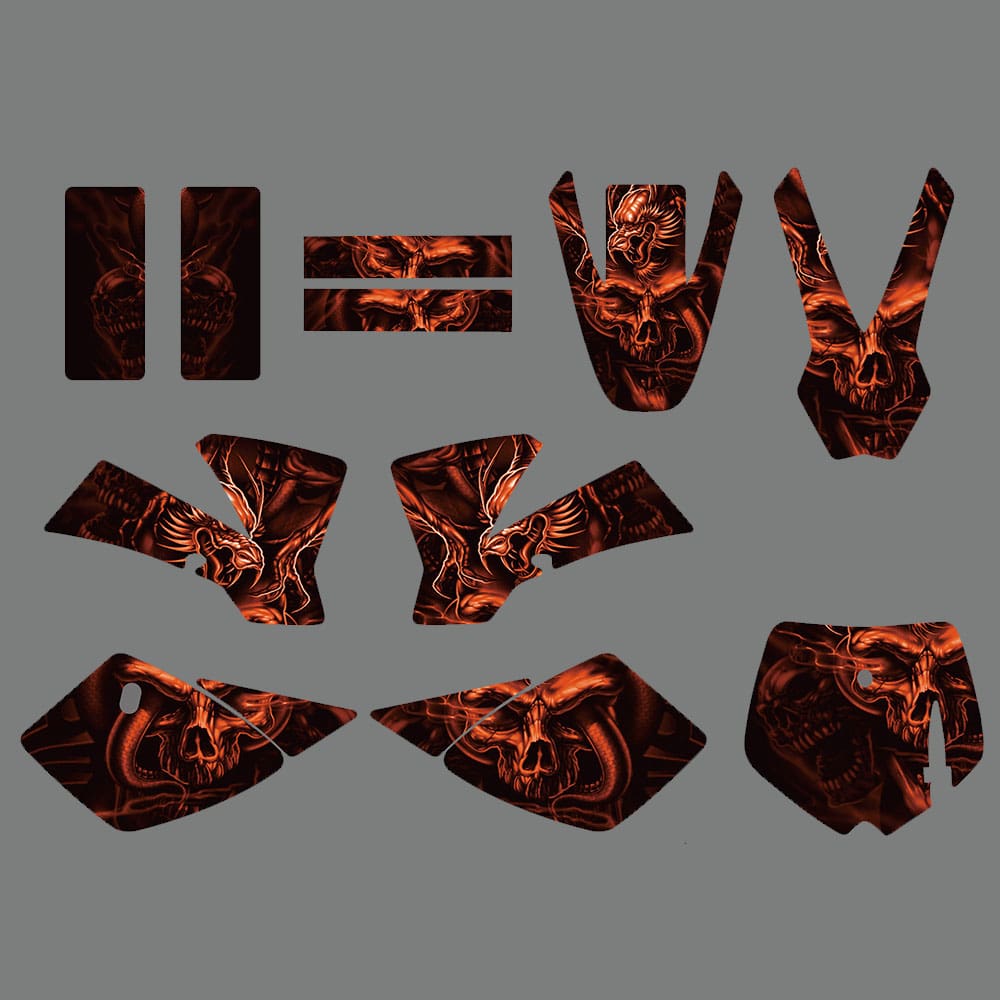 Motorcycle Fairing Graphics Decal Stickers For KTM SX50 2002-2008