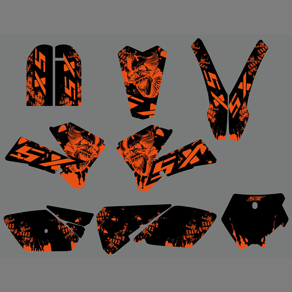 Team Graphics Backgrounds Decals For KTM 85 SX SX85 2006-2012
