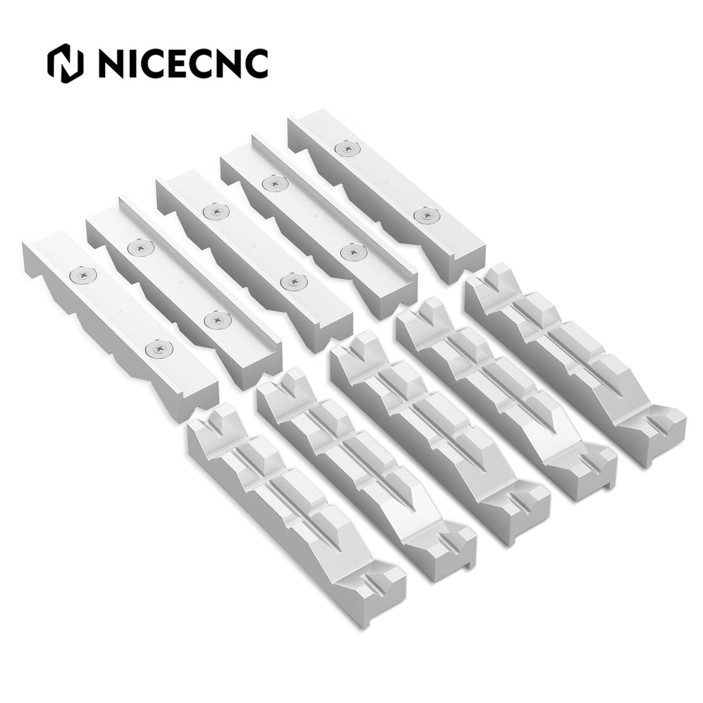 10PCS 8" Aluminum "V" Shape Vise Soft Jaws For Kurt Te-co Toolex Magnum Chick Vise