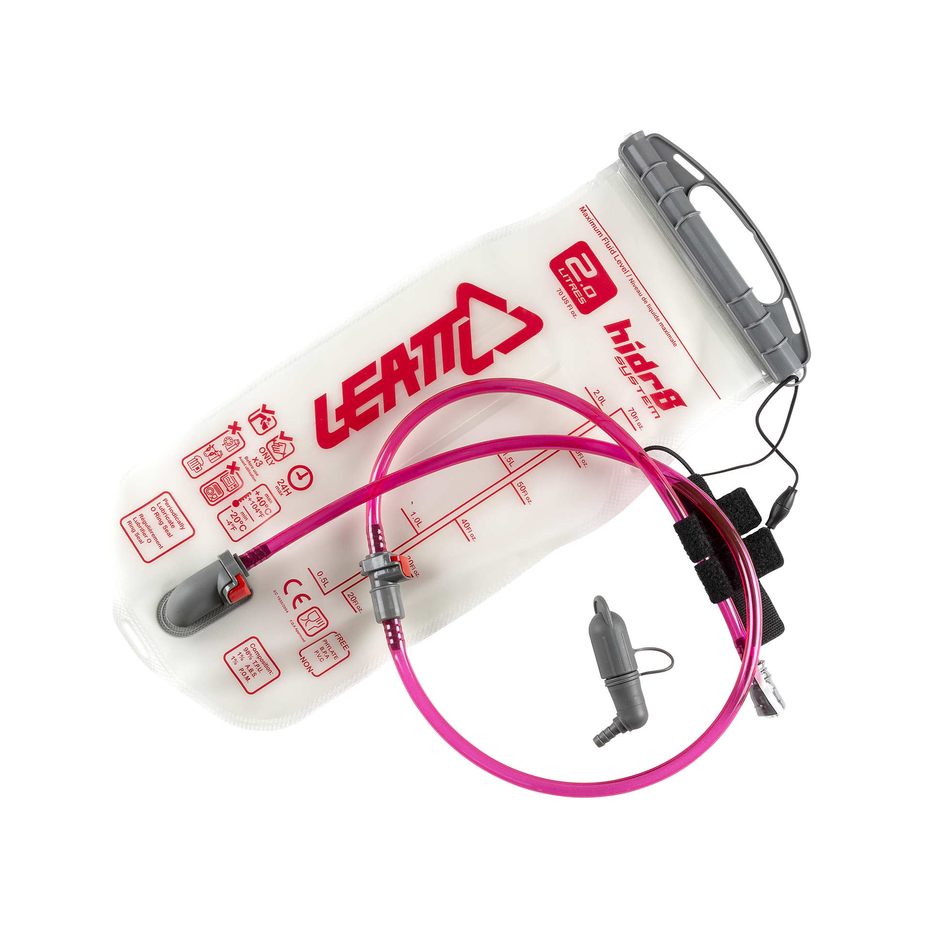 Bladder Flat CleanTech 2L (70oz) with tube and bite valve