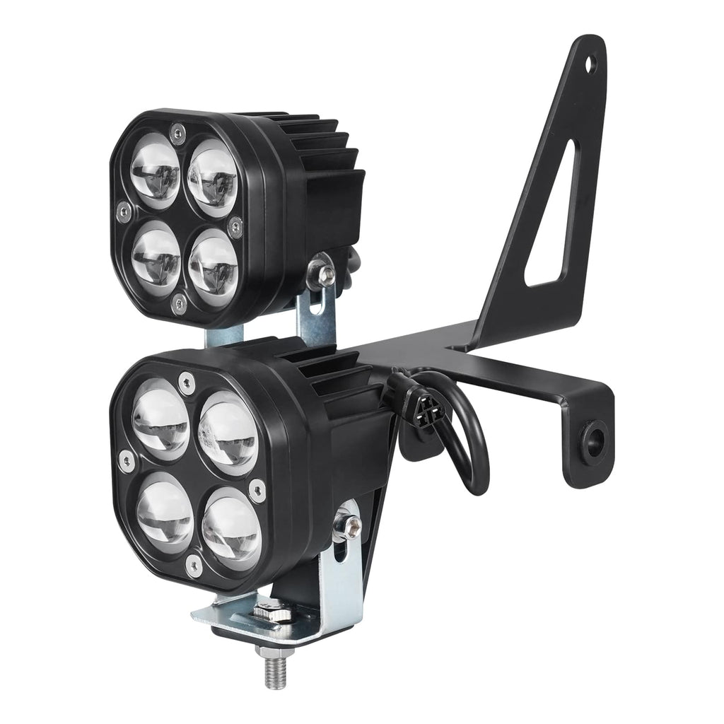 LED Front Work Lights Headlights w/Adjustable Bracket For Yamaha Raptor 700 / 700R