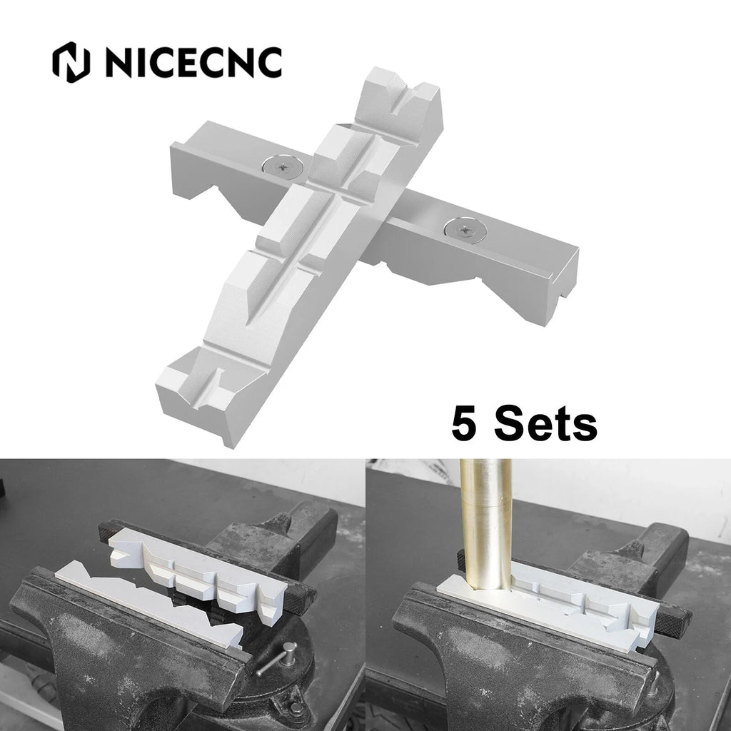 10PCS 8" Aluminum "V" Shape Vise Soft Jaws For Kurt Te-co Toolex Magnum Chick Vise