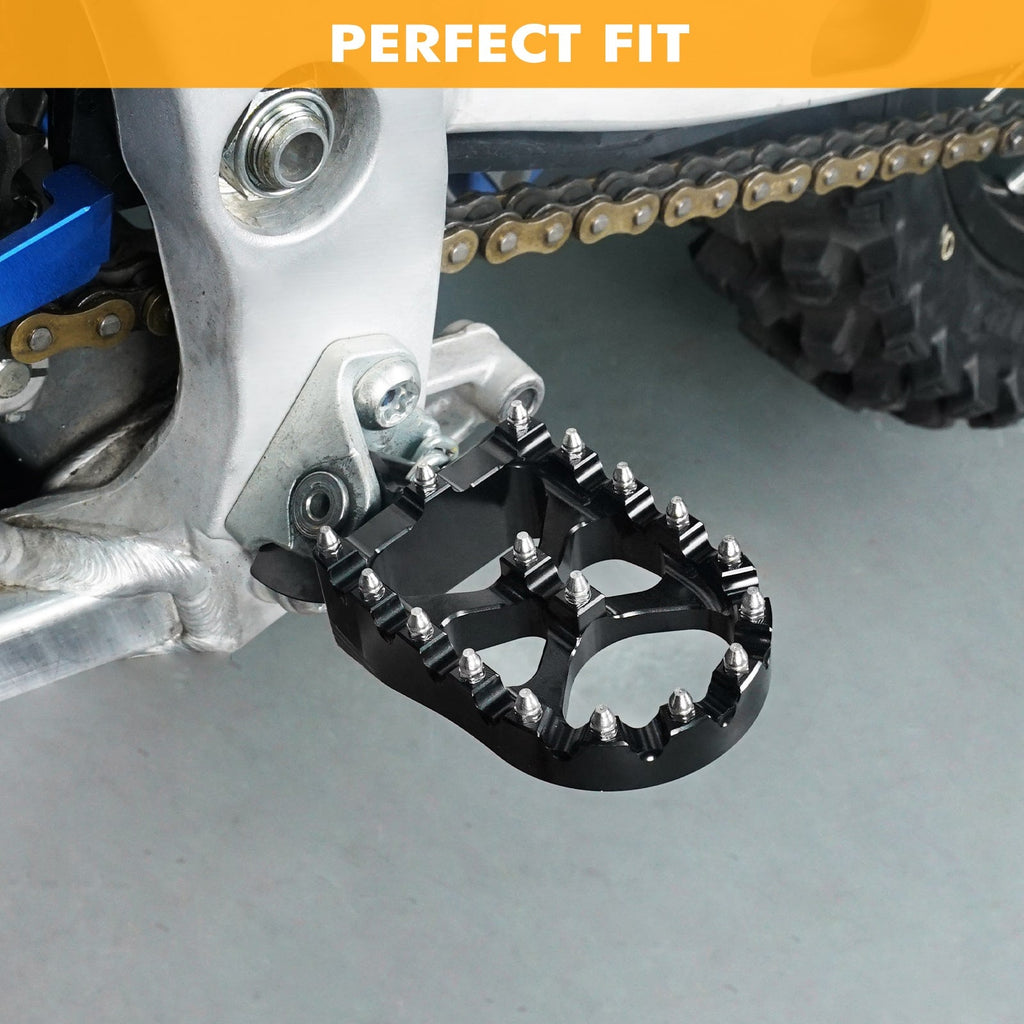 Wide Forged Motorcycle Foot Pegs Pedal For Yamaha YZ65 YZ85 YZ125 YZ250 YZ450F WR250F Position 2