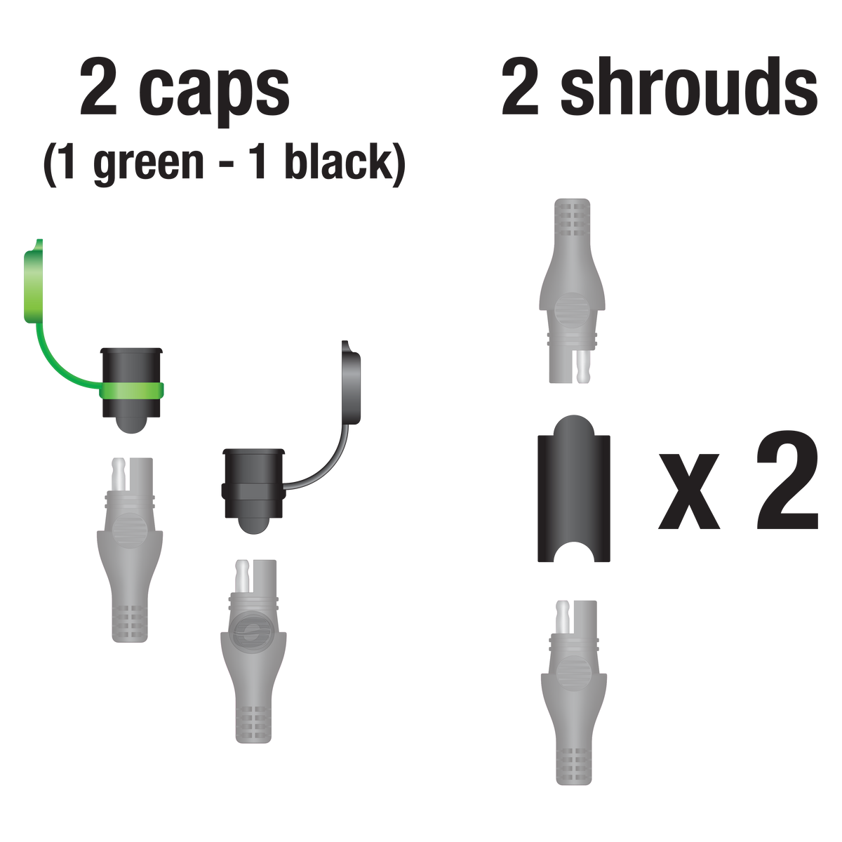 REPLACEMENT CAPS & SHROUDS