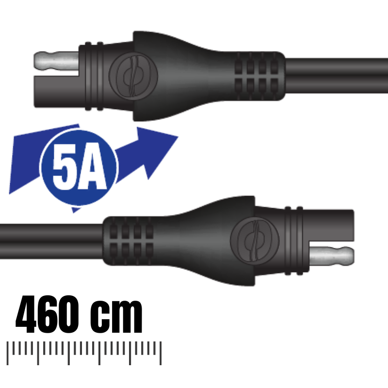 EXTENDER SAE TO SAE 5AMP 460CM