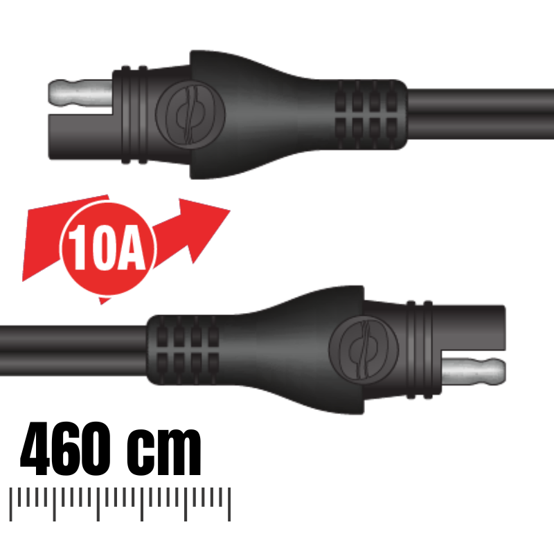 EXTENDER SAE TO SAE 10AMP 460CM