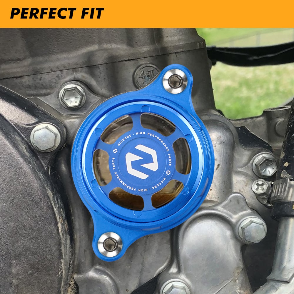 Oil Filter Cover Cap For Yamaha YZ250F 2014-2024 YZ450F 2010-2022 WR450F 2016-2023 Position 2