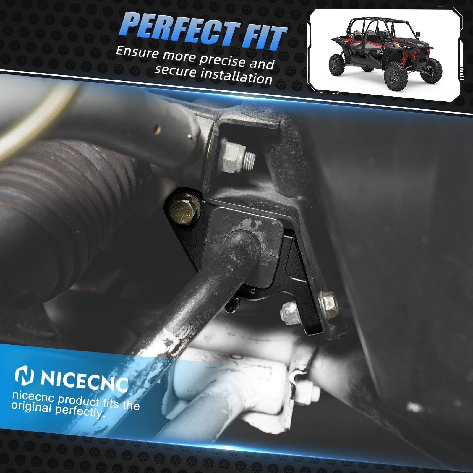 Front Sway Bar Mounting Brackets For Polaris RZR XP 1000 2015-2024 General 1000