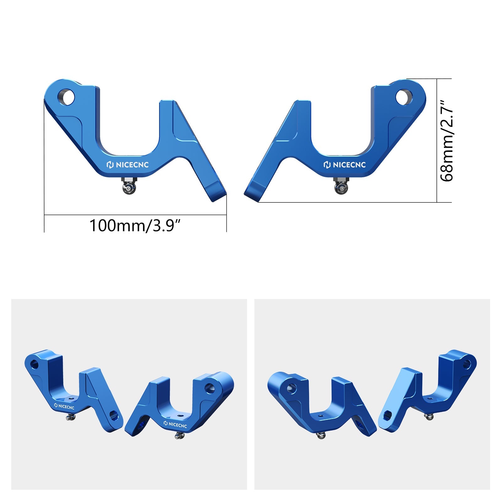 Front Sway Bar Mounting Brackets For Polaris RZR XP 1000 2015-2024 General 1000