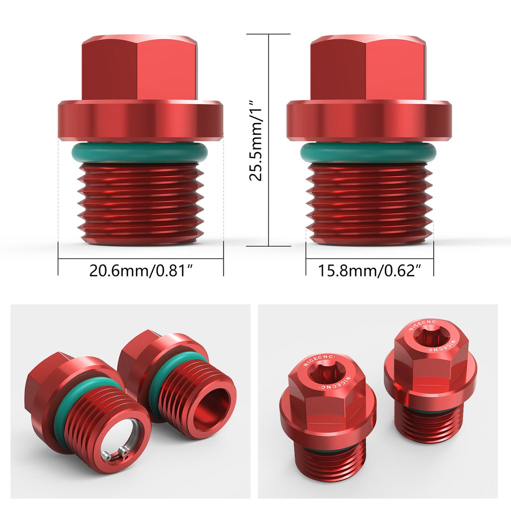 Front Differential Fill Drain Plug Kit For Polaris RZR XP 4 Turbo General 1000