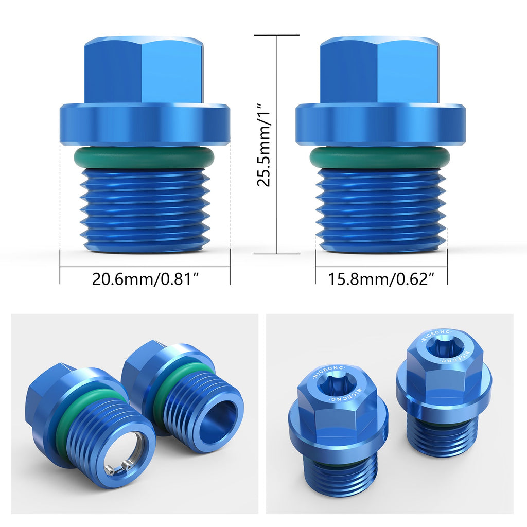 Front Differential Fill Drain Plug Kit For Polaris RZR XP 4 Turbo General 1000