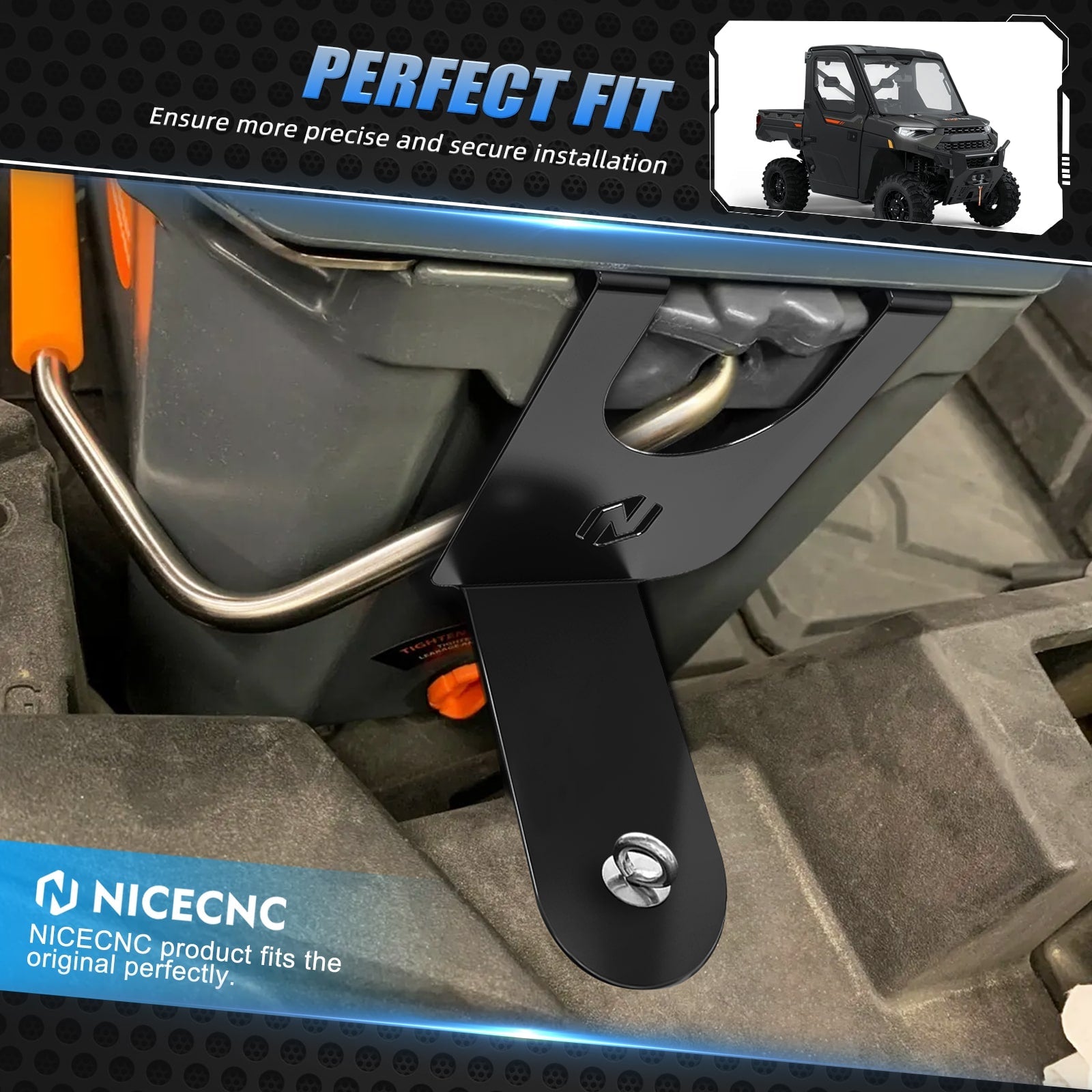 Cooler Mounting Brackets For New Ozark 26qt For Polaris RZR XP 1000 2015-2021