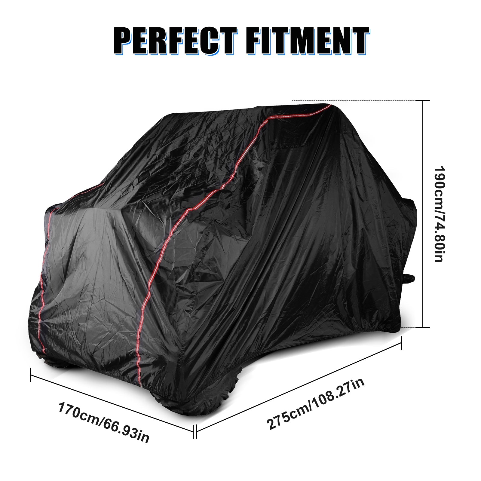 UTV Outdoor Storage Cover Waterproof UV Protection For Polaris RZR XP 1000 Ranger 570
