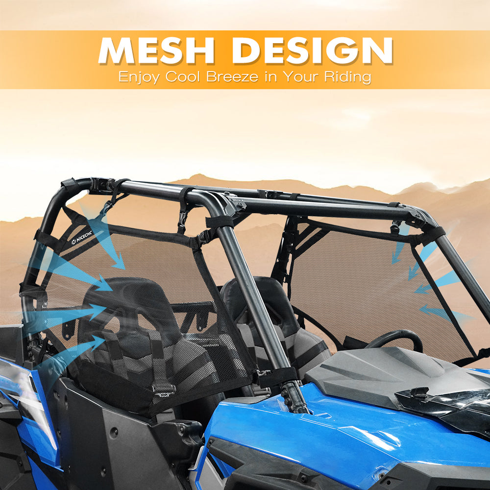 UTV Side Window Nets Roll Cage Mesh For Polaris RZR XP 1000 570 900 800 Turbo