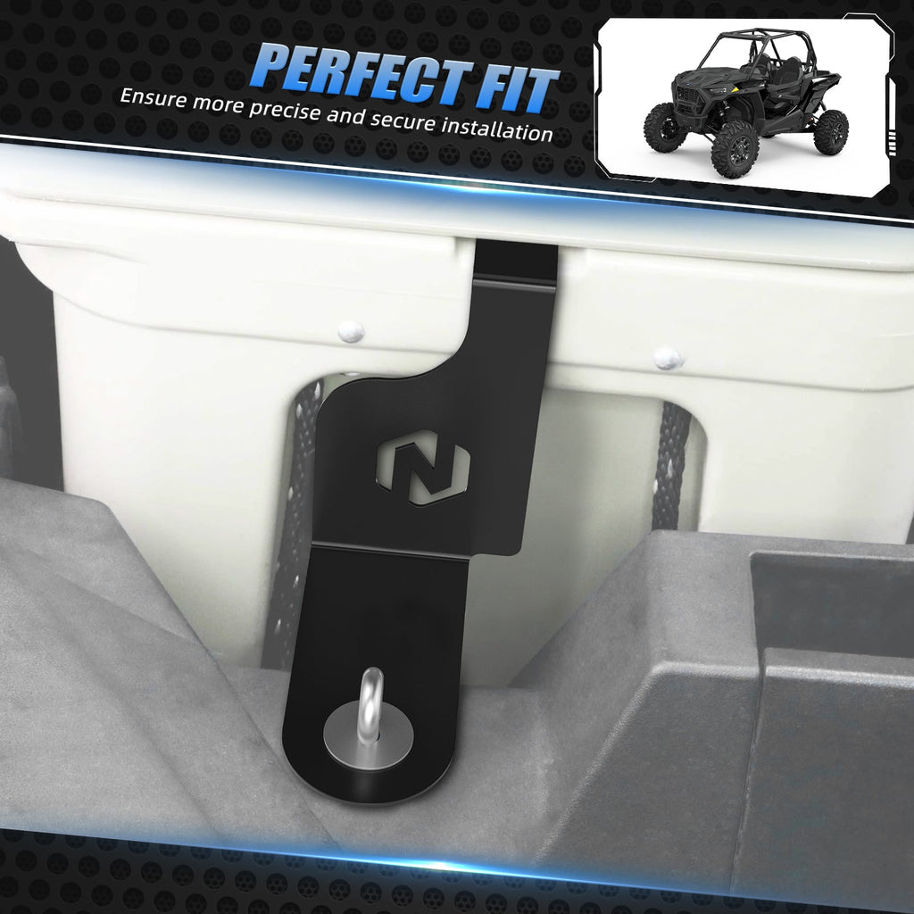 Cooler Mounts Hold Down Bracket Kit For Yeti 35 For Polaris RZR XP 1000 2015-2021