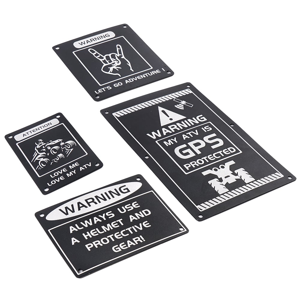 ATV Fender Warning Tags Sticker Badges Plates For Yamaha Raptor 700 R 2013-2026 Position 4