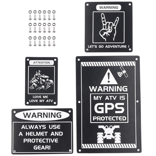 ATV Fender Warning Tags Sticker Badges Plates For Yamaha Raptor 700 R 2013-2026 Position 1