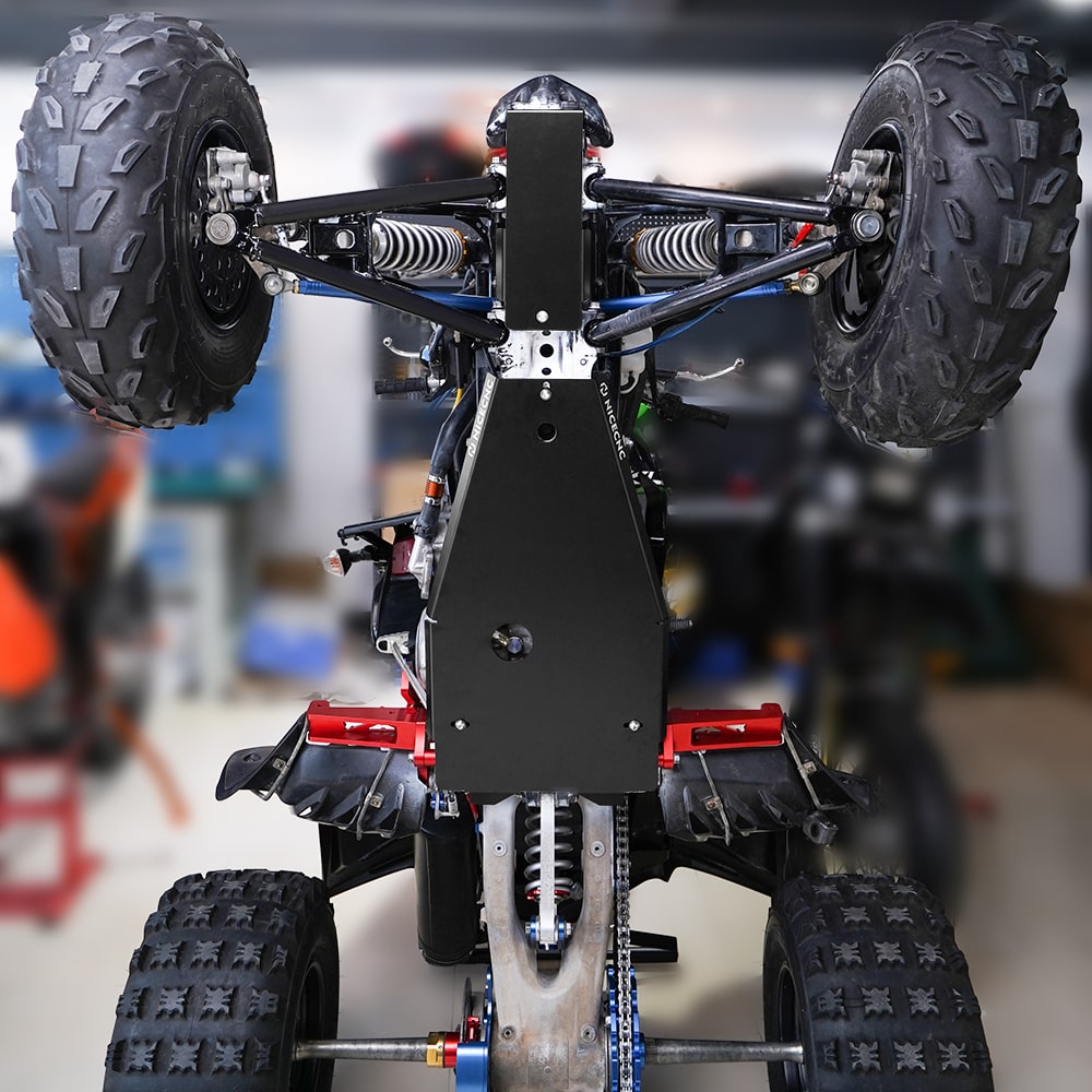 ATV Full Chassis Glide Frame Engine Skid Plate Guard For Yamaha Raptor 700 700R 06-26
