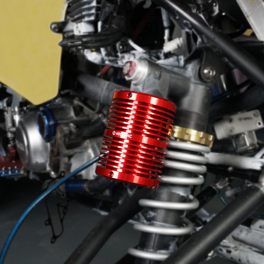 ATV Finned Front Shock Suspension Absorber Coolers For Yamaha Raptor 700 R Position 3