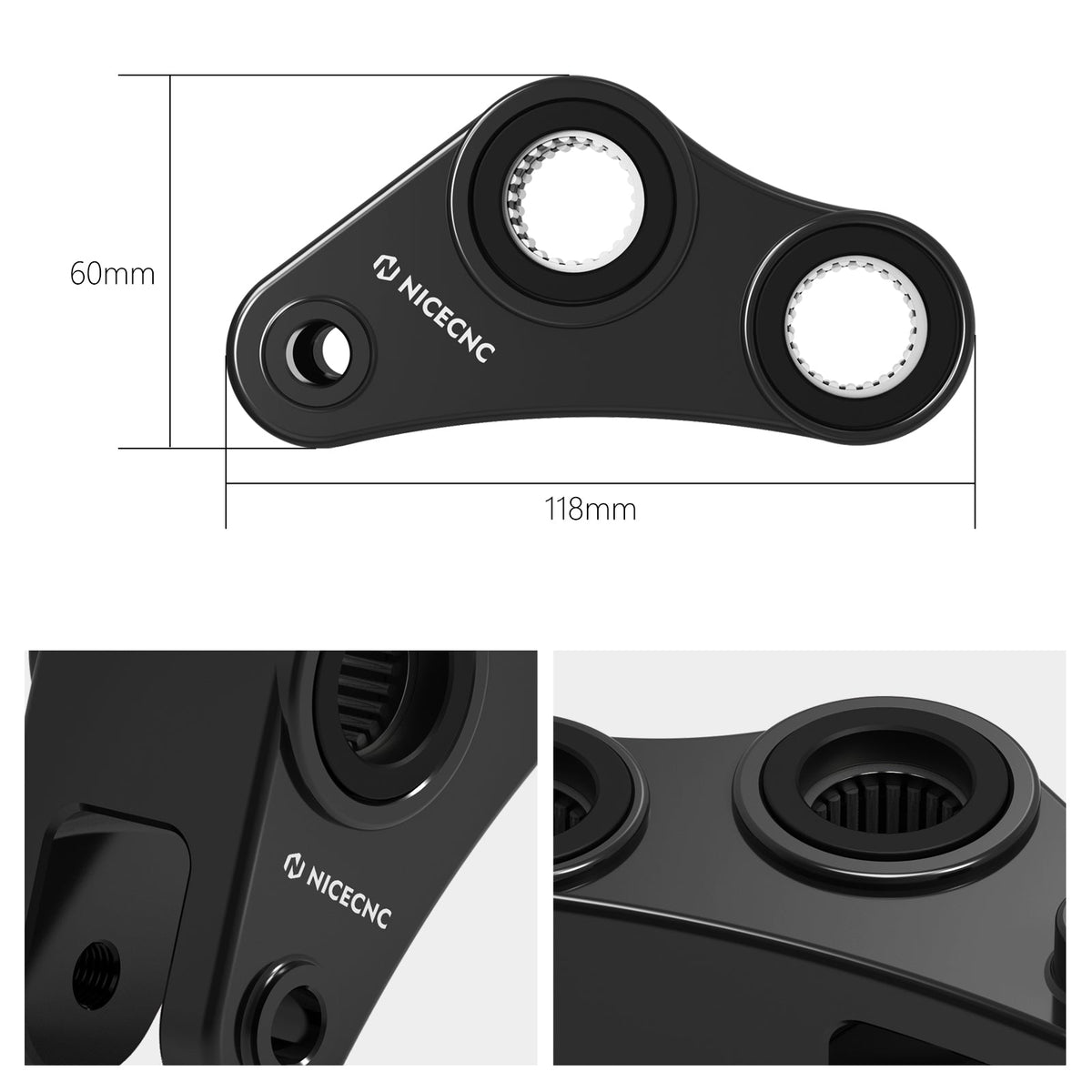 1.57" Rear Drop Lowering Link Kit For KTM 690 Enduro SMC R 2008-2018