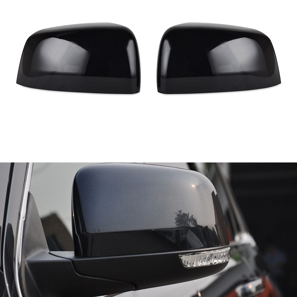 Pair ABS Rear View Mirror Cover For Jeep Grand Cherokee Dodge Durango 2011-22