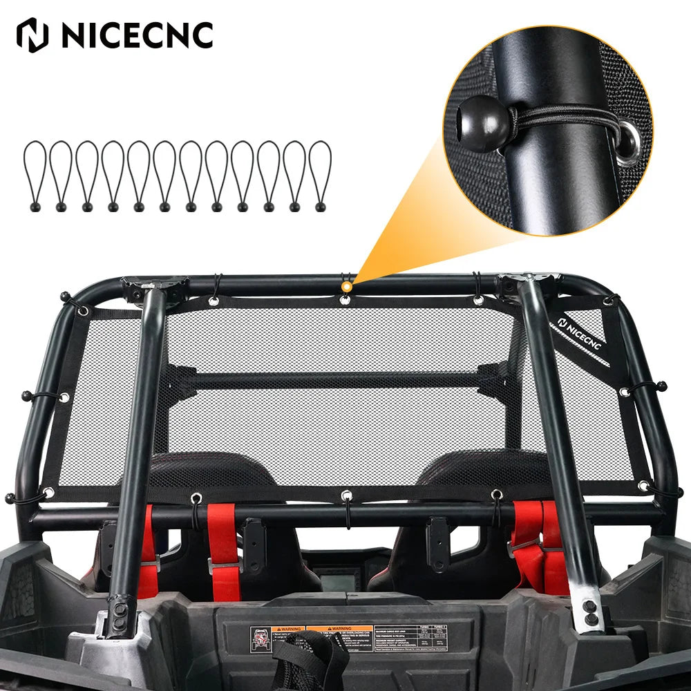 UTV Rear Window Mesh Net Sunshade Protection For Polaris RZR XP 1000 900 Turbo