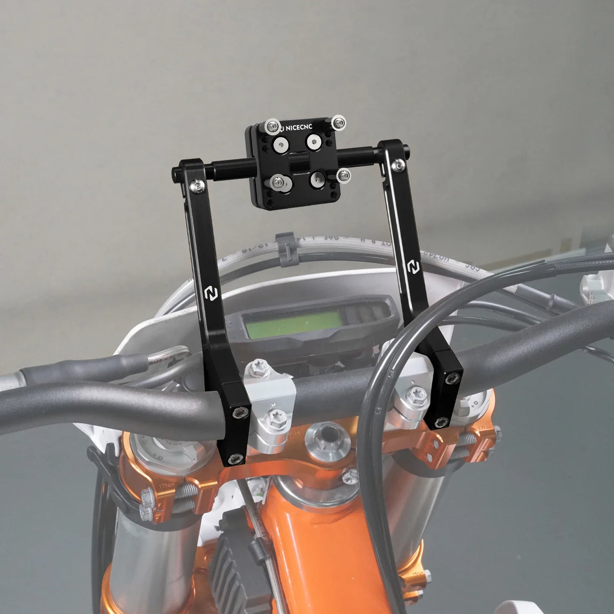 Roadbook Mounting Arms + GPS Holder Bar Clamp For KTM 690 Enduro SMC R 2008-2023