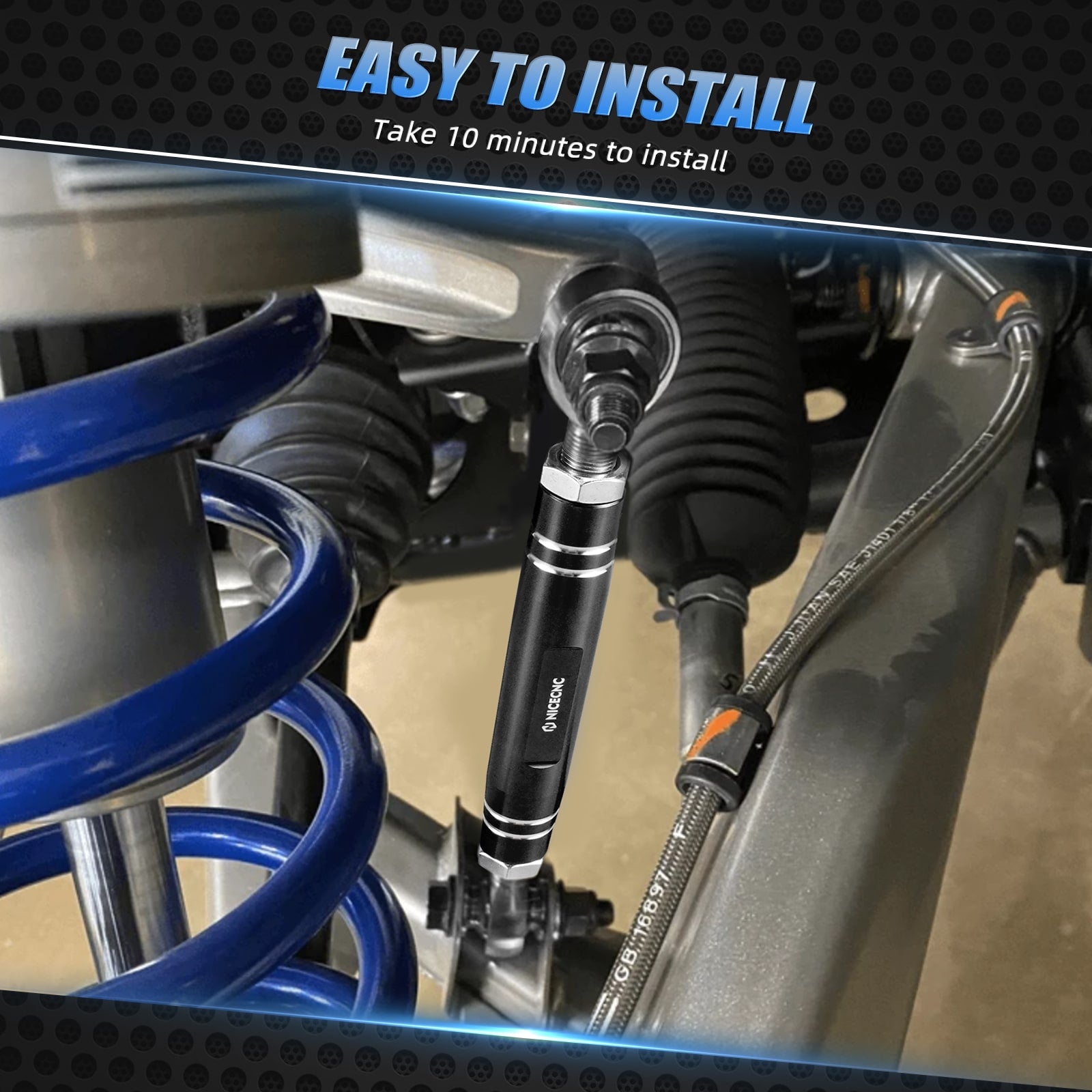 Anti-Roll Front Sway Bar Stabilizer Link Kit For Polaris RZR Turbo / Pro R 4 2022-2024