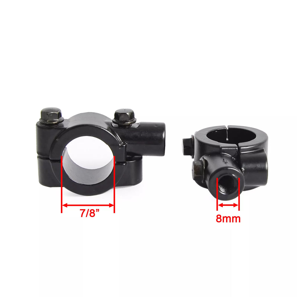 Handlebar Mirror Mount Holders Adapter Aluminum for motorcycle w 7/8"handle bar